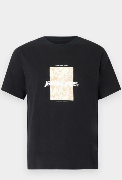 T-shirt noir graphique homme