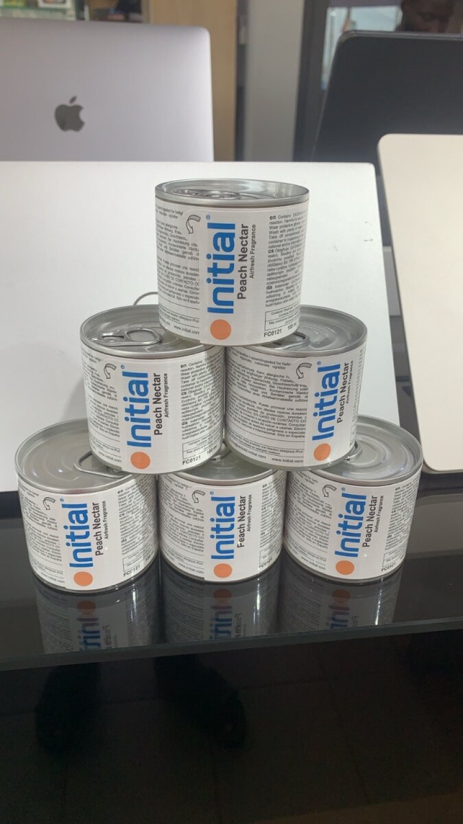 Initial peach nectar car air refresher