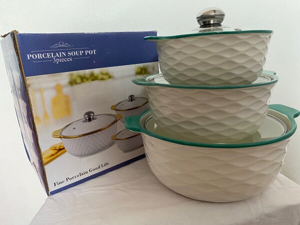 Ceramic Serving Soup Bowl Set