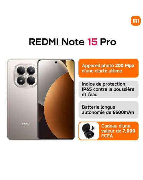 Redmi Note 15 Pro - Smartphone 200Mpx, IP65, 6500mAh