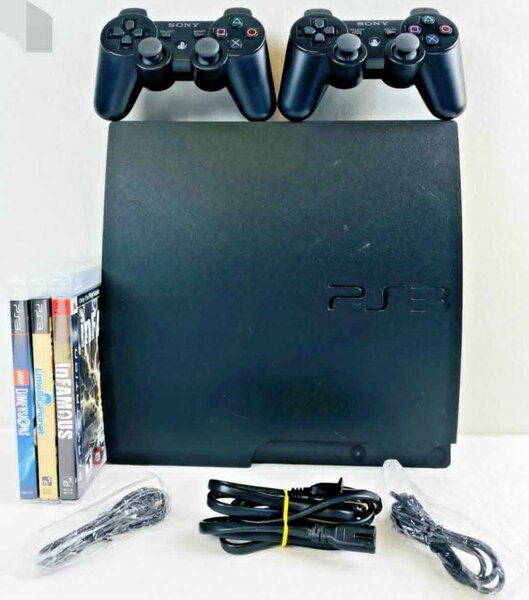 Console Sony PlayStation 3 avec 2 manettes