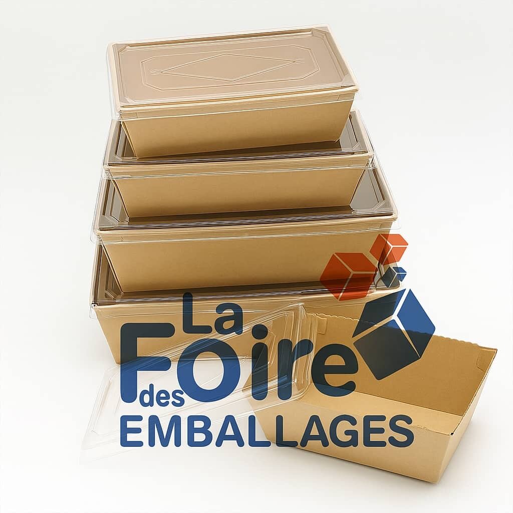 Boîtes Repas en Carton avec Couvercles