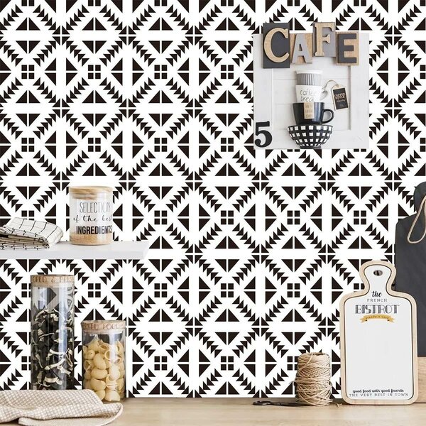 Papier peint géométrique moderne