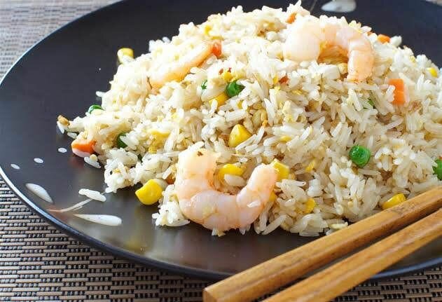 Spaghetti ,petit pois riz cant