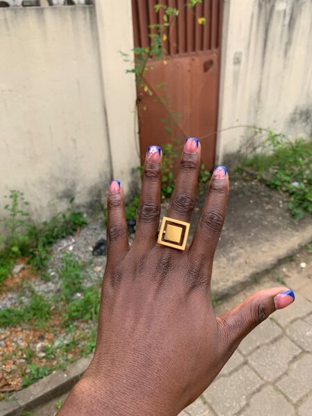 Bague Carrée en Or pour Femme