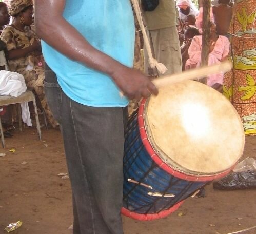 Tambour africain (double face)