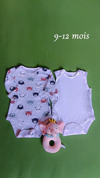 Body bébé garçon 9-12 mois