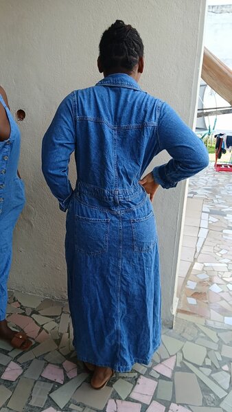 Robe en jean longue élégante