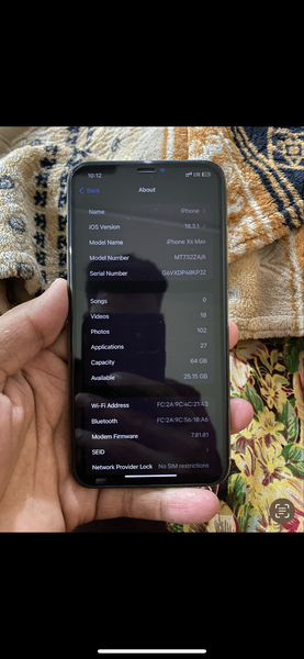 Apple iphone xs max pta
