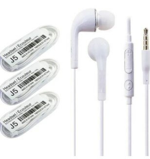 Buy 1 Get 1 Free) J5 Bass Boosted High-Quality Hands Free with Mic & Volume Control - Compatible with iOS and All Smartphones