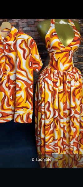 Robe à motif coloré