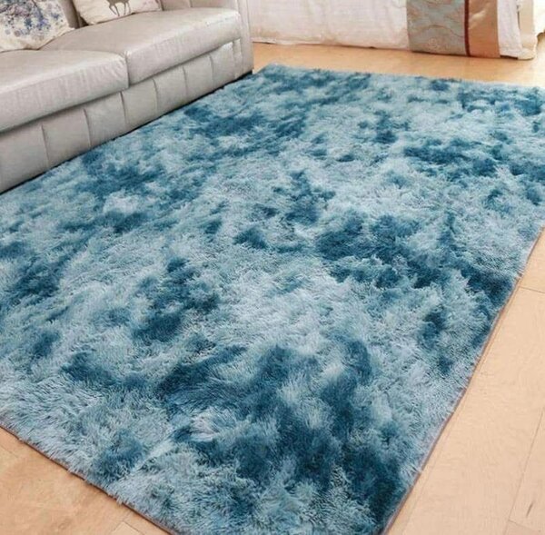 Tapis en peluche gris
