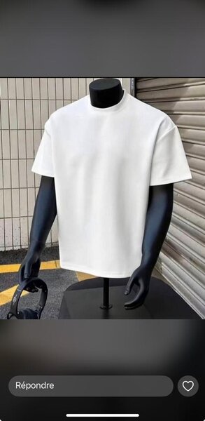 T-shirt minimaliste blanc