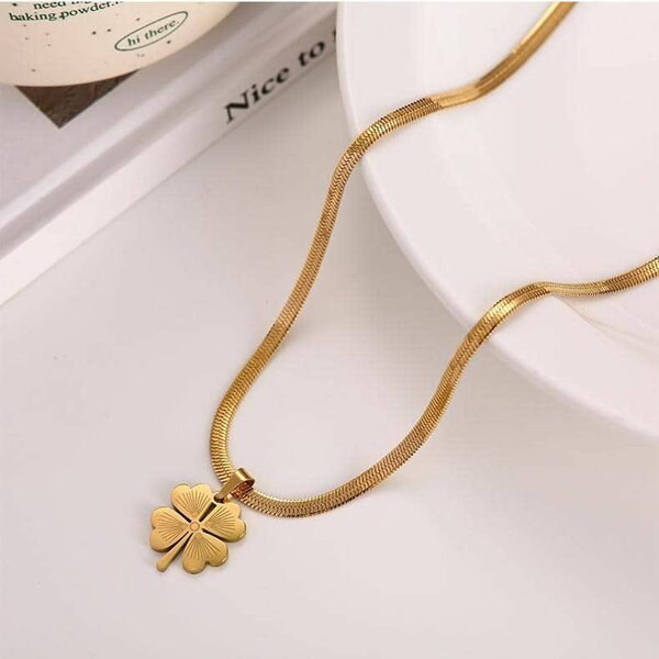 Chaîne unique en or plaque 18K