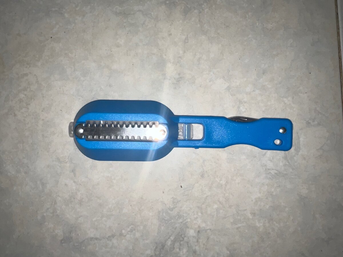 2 Écailleuses de poisson 3 en 1 (bleu)