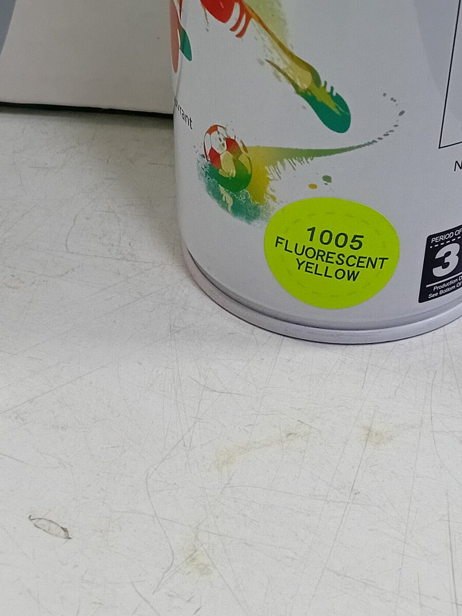 Peinture Spray Jaune Fluo