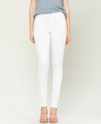 High waist White jeans