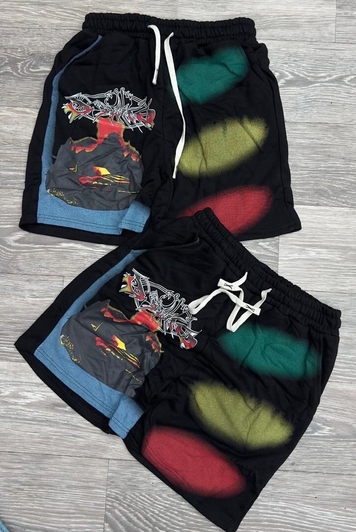 Shorts d'été graphiques colorés