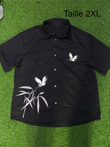 Chemise à motifs chat taille L