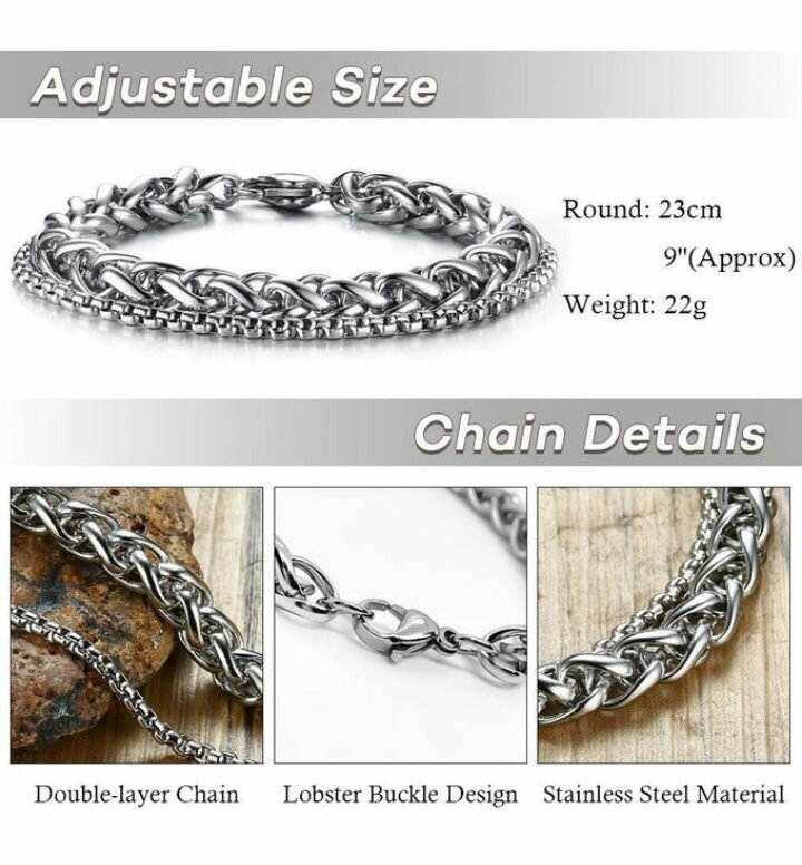 Bracelet en acier inoxydable