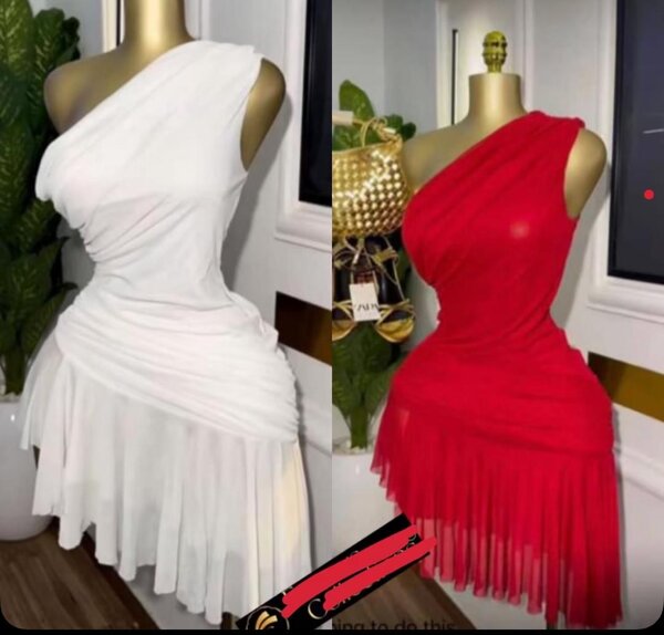 Robe asymétrique élégante