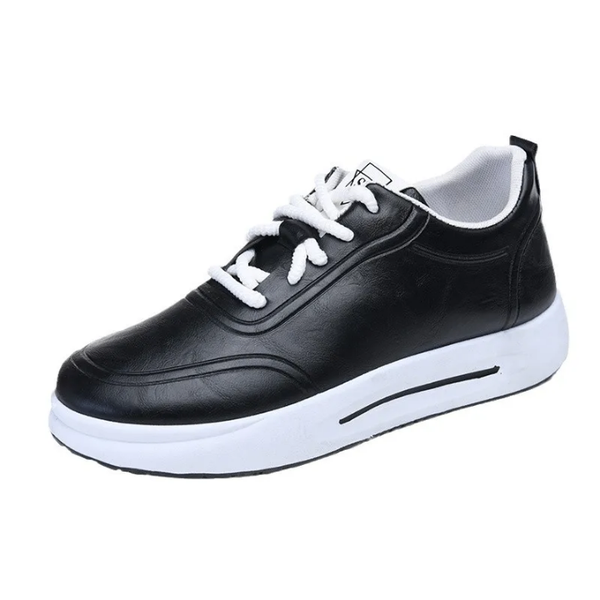 Chaussures de sport homme en cuir noir