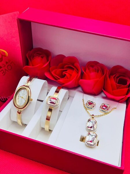 Ensemble Montre et Bijoux Luxe pour Femme