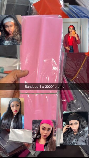 Bandeau élastique coloré femme