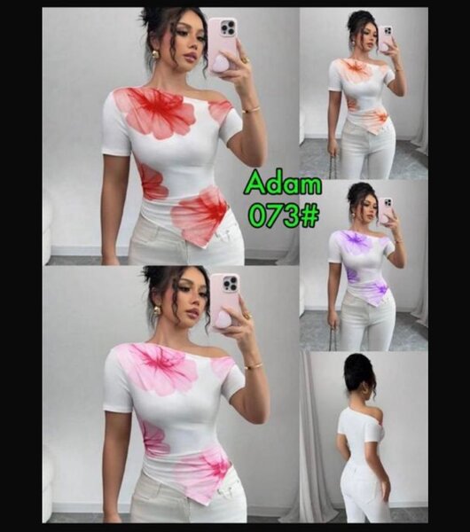 T-shirt floral chic femme