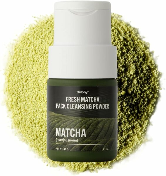 Delphy Matcha Cleansing Powder - Natural Exfoliating Skincare