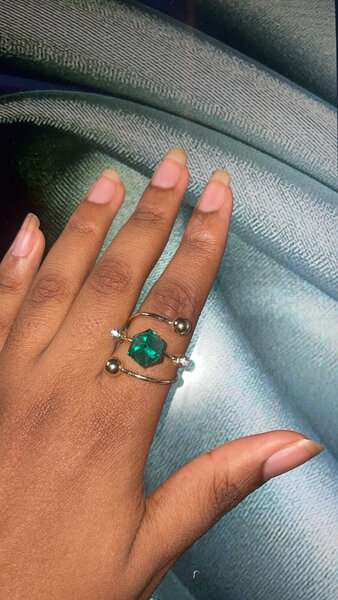 Bague Émeraude Élégante