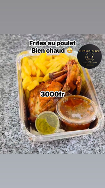 Frites et Poulet Chaud 3000fr
