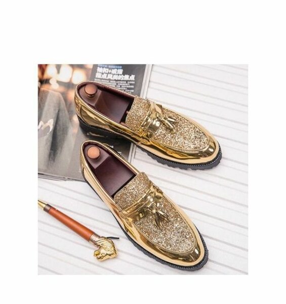 Men Glossy Tassel Brogue shoe