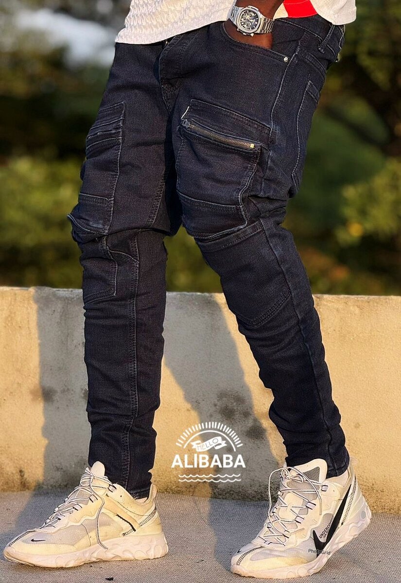 Jeans cargo mode homme
