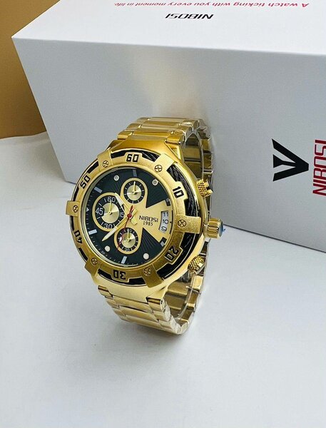 Montre Homme Dorée Sportive