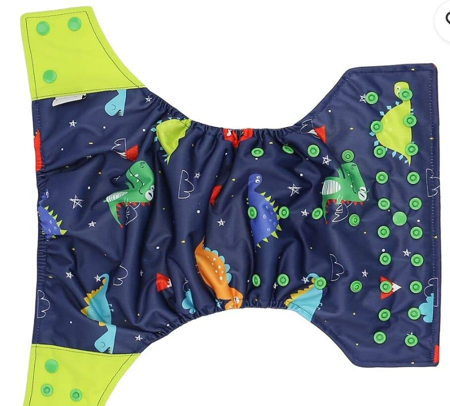 Couches lavables motif dinosaures