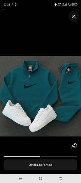 Ensemble sport Nike vert
