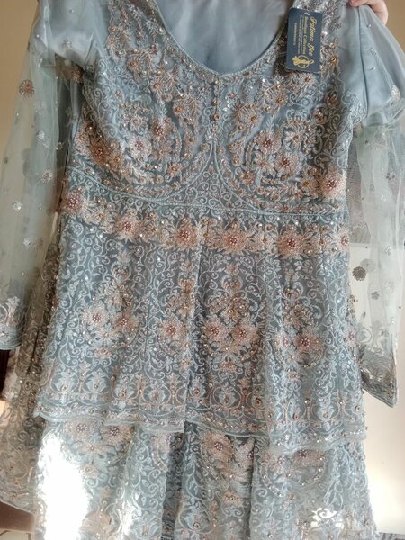 Wedding dress New condition ma. Sharara and fork a