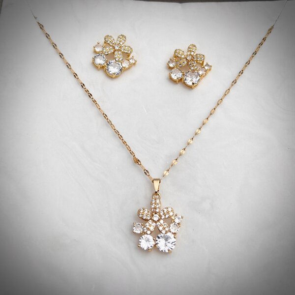 Necklace with earrings