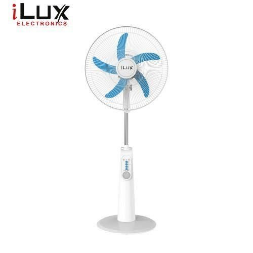 Ilux Ventilateur Rechargeable 18 Pouces  5 Hélices