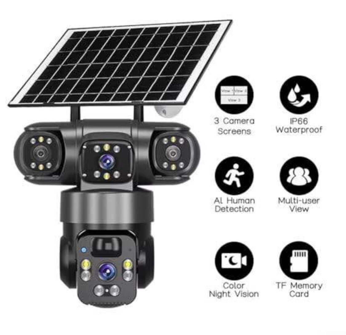 Caméra de Sécurité Solaire AI