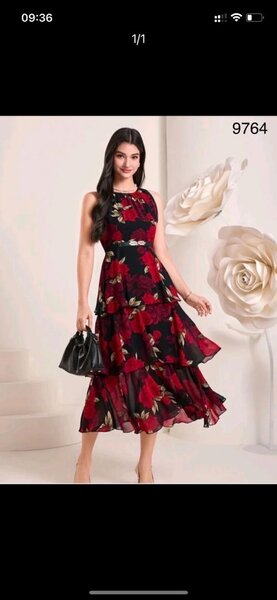 Robe longue florale élégante