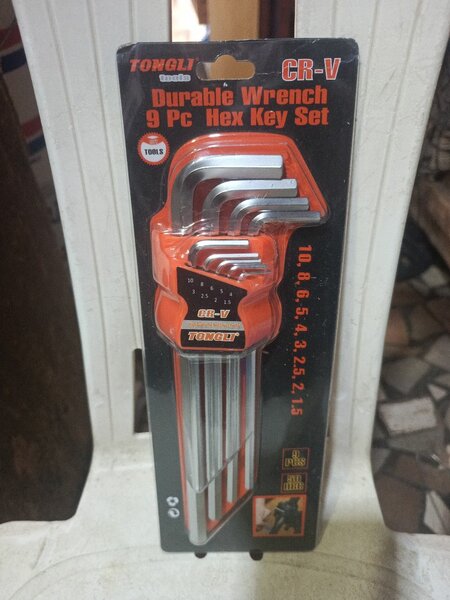 Jeu de Clés Hexagonales 9 pièces