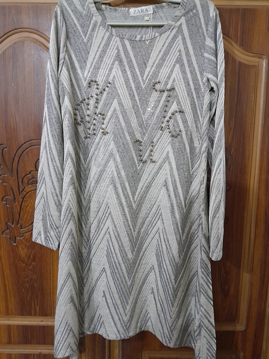 ZARA JERSEY GRAY TOP