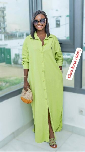 Robe Chemise Maxi Élégante