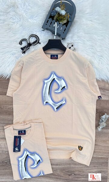 T-shirt beige à logo