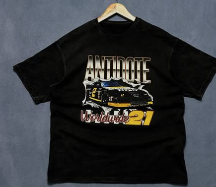 Heavy cotton antidote worldwide racing t shirt size : ML
