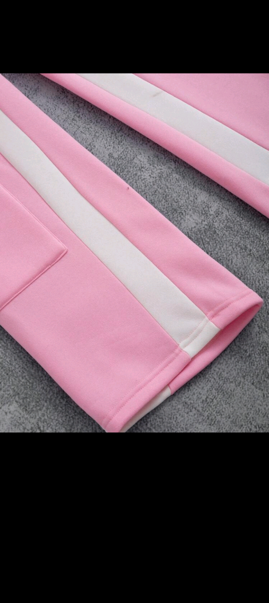 Pantalon cargo rose sportif