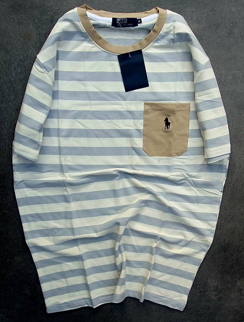 Robe décontractée rayée