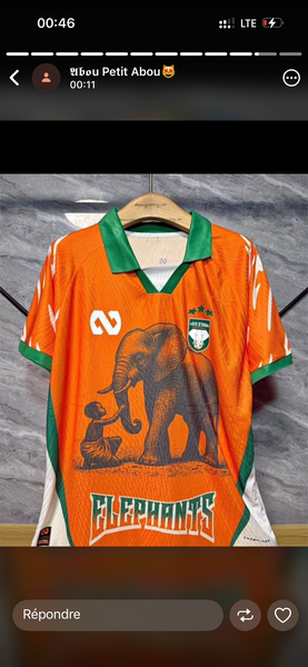 Maillot Éléphants Côte d'Ivoire
